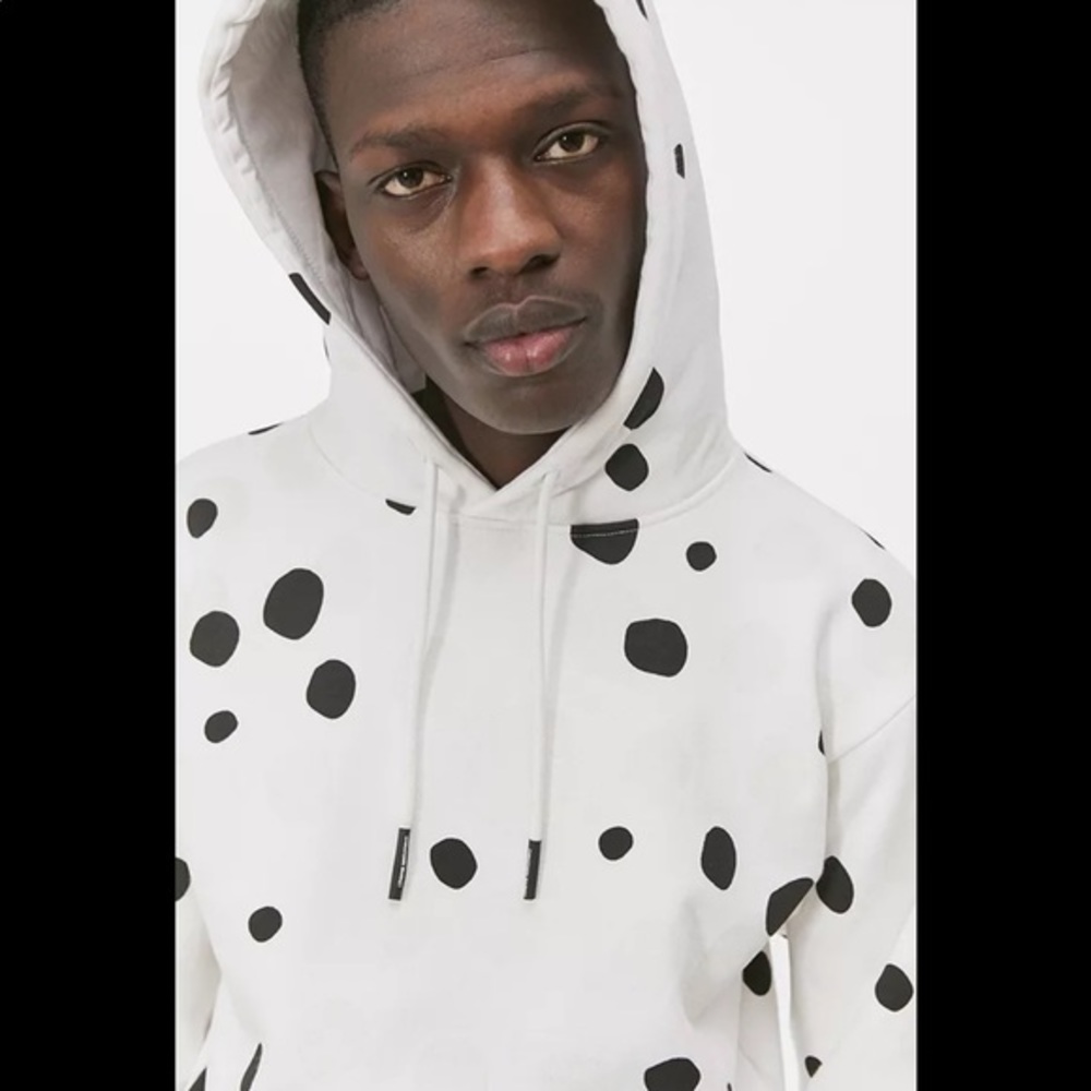 🆕 NWT CTM Chinatown Market UV Dots Hoodie White Black - Picture 4 of 14